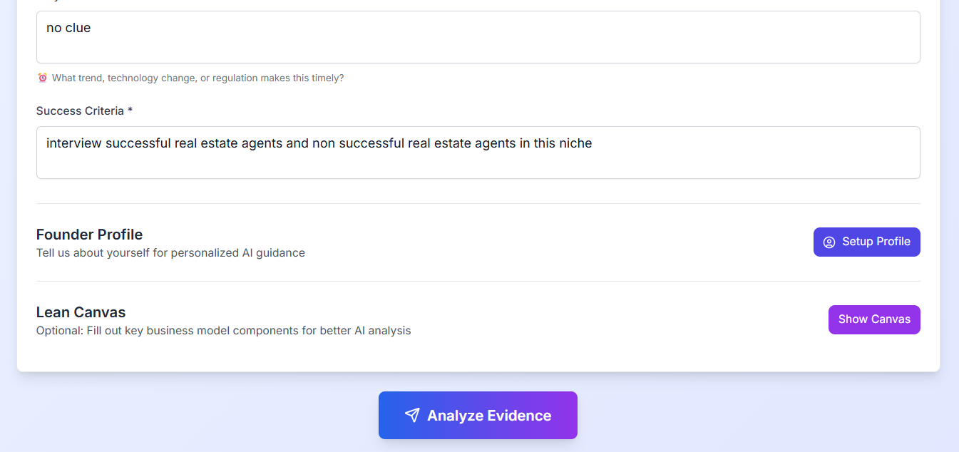 Data Collection Interface
